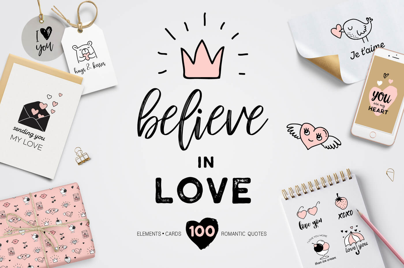 Believe in Love - Valentines set 1