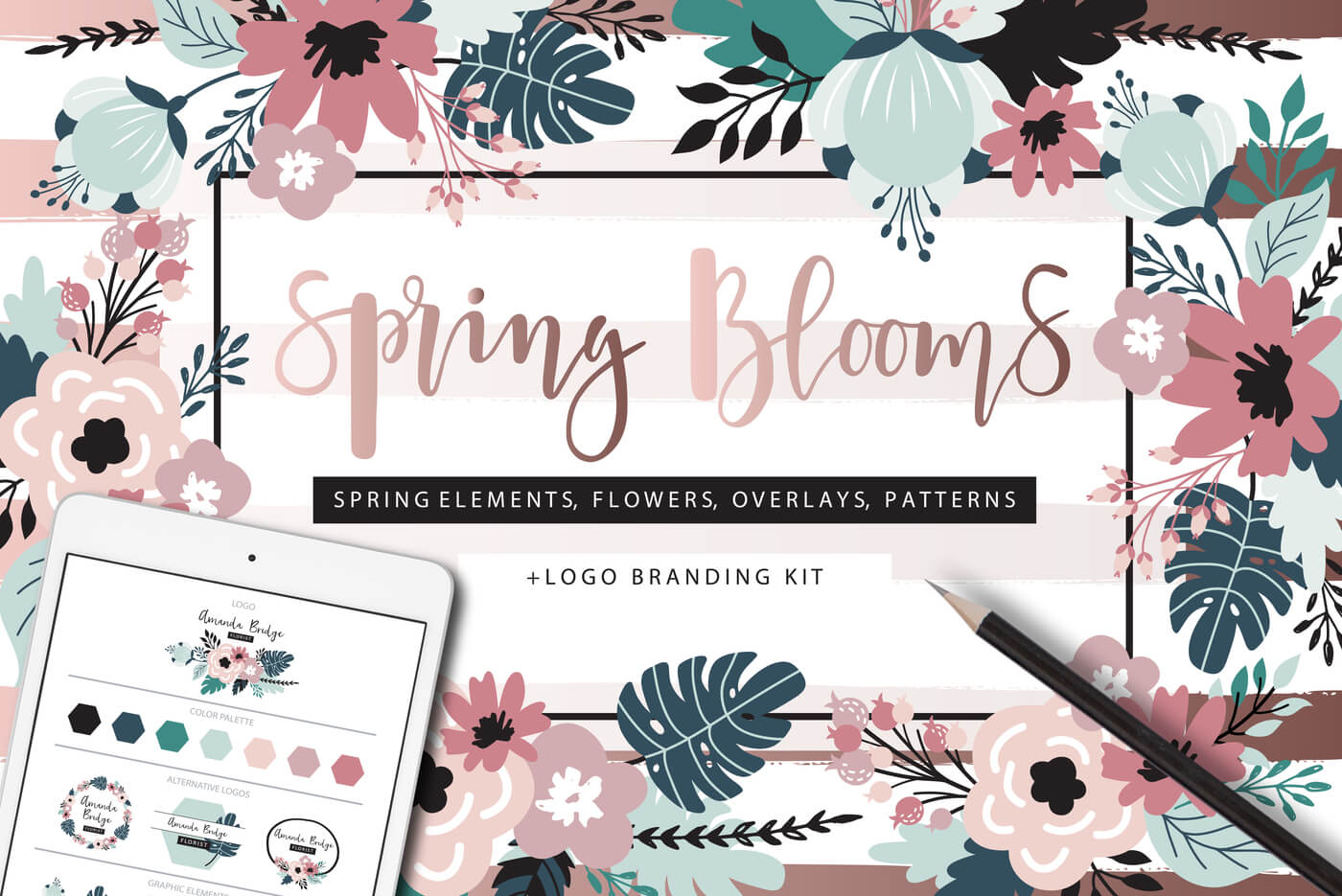 Spring Blooms Clip Art - The Fabulous February Bundle