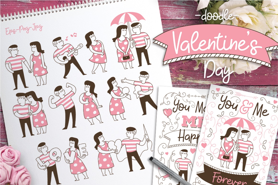 Valentine's Doodle - The Spring Romance Bundle 