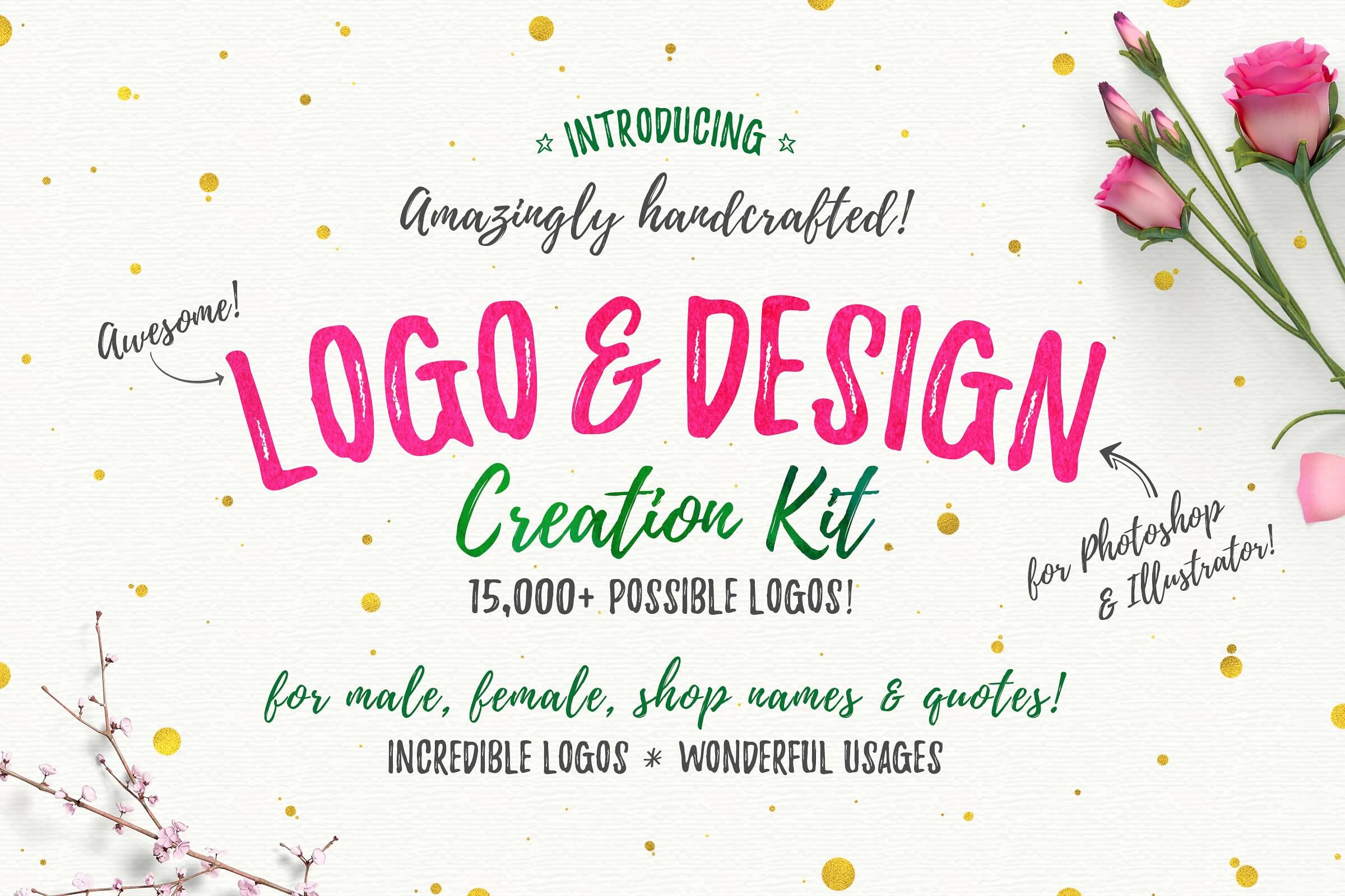 Awesome Logo & Design Creator Kit - The Everyday Designer Bundle Vol. 03