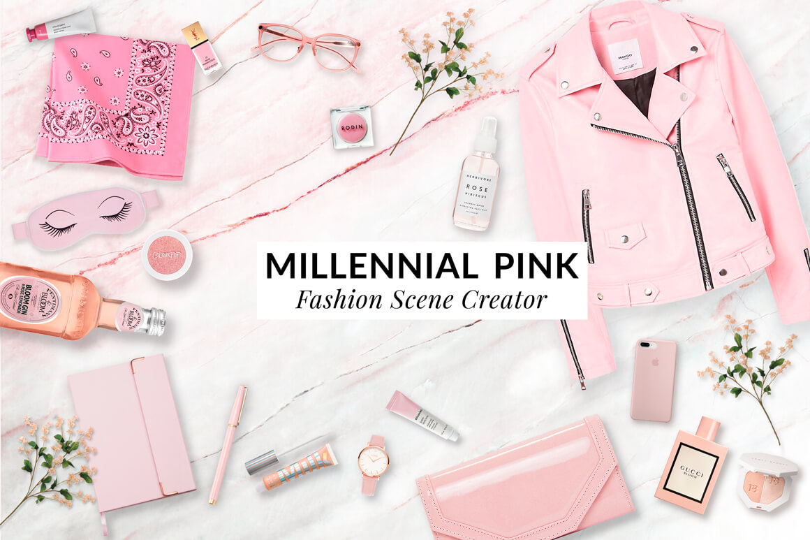 Millennial Pink Scene Creator Kit - The Everyday Designer Bundle Vol. 03