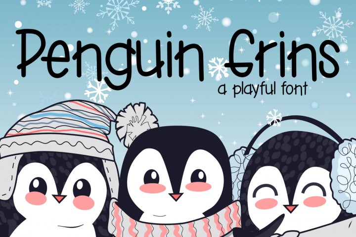 penguin grins font