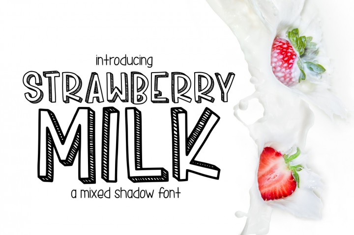 strawberry milk font