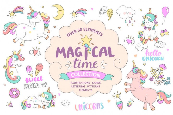 Magical time unicorns tandav
