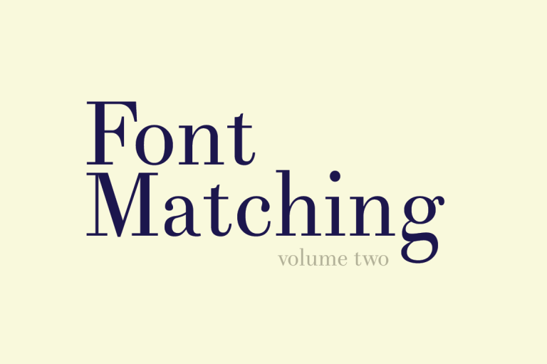 Font Matching | Vol 02 - TheHungryJPEG Blog