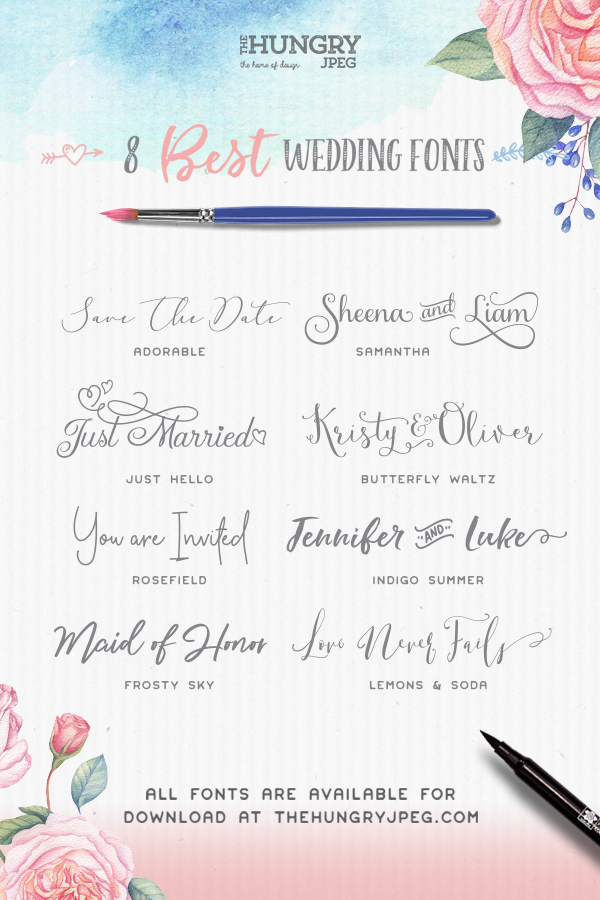 8 Best Wedding Script Fonts