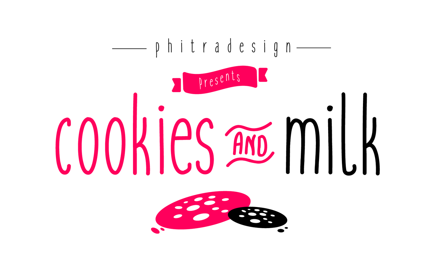 Explore Our Collection of Free Fonts - Cookies and Milk font on TheHungryJPEG