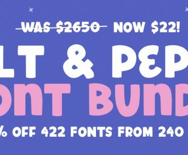 99% Discounts For “The Salt & Pepper Font Bundle”. Grab it Now Before It’s Too Late!