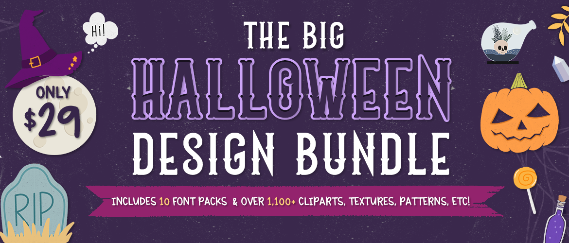 The Big Halloween Design Bundle For Freaky Halloween Arts