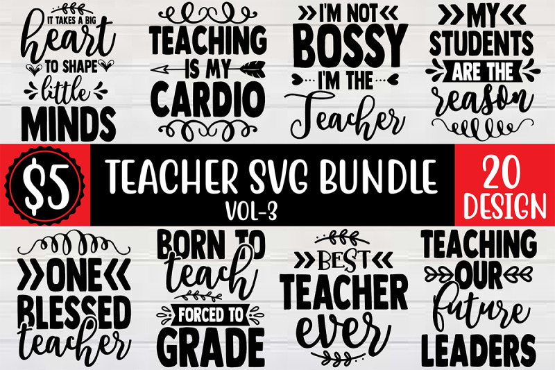 Celebrate World Teachers Day With 9 Wonderful Teacher SVG Packs
