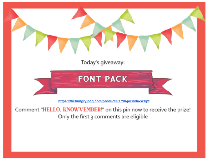 Final Hello Knowvember Giveaway! Join Now To Grab Your Prize