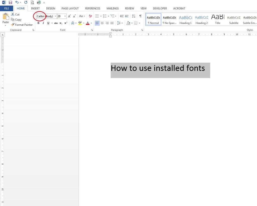 FONTS: How to Use Them in Word